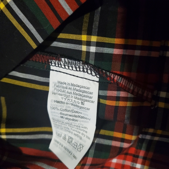 Crewcuts Holiday Tartan Plaid Girls Dress with Red Bow  NWT - Picture 4 of 5